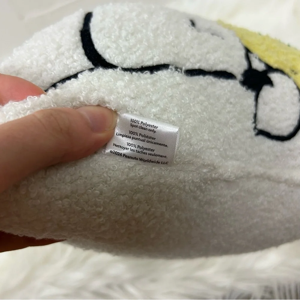 Peanuts Snoopy Easter Egg Sherpa Boucle Throw Pillow